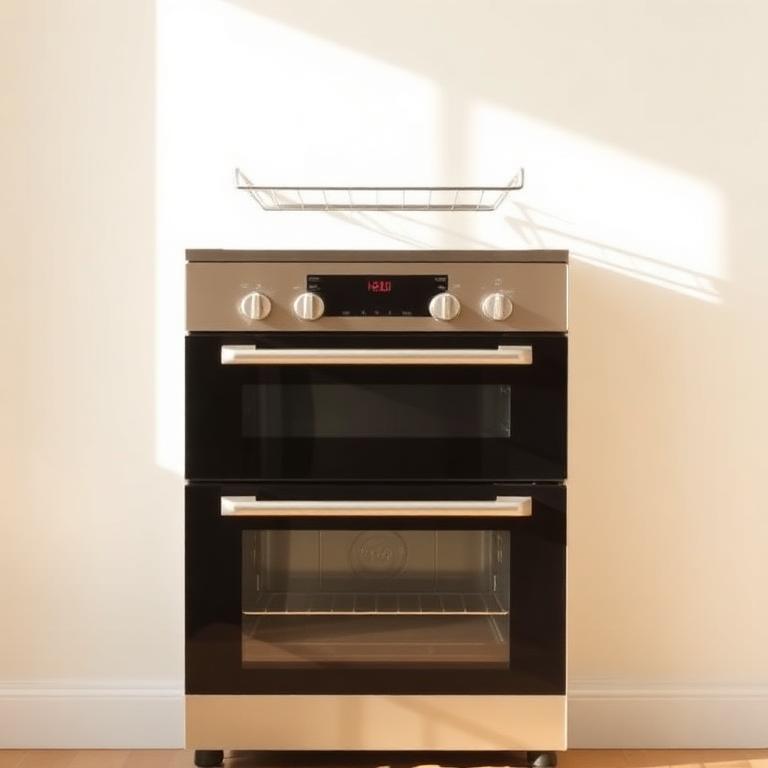 Double oven with separate grill compartment